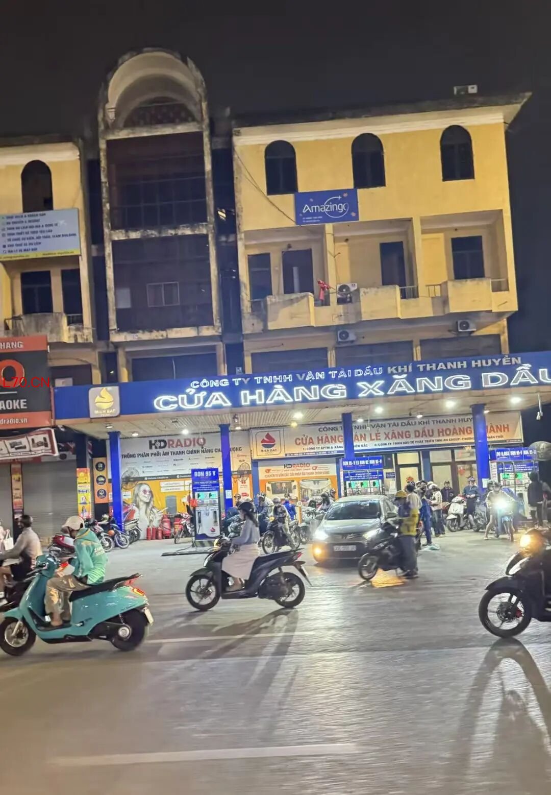 3月18日河内加油站人流正常，图源：受访者提供