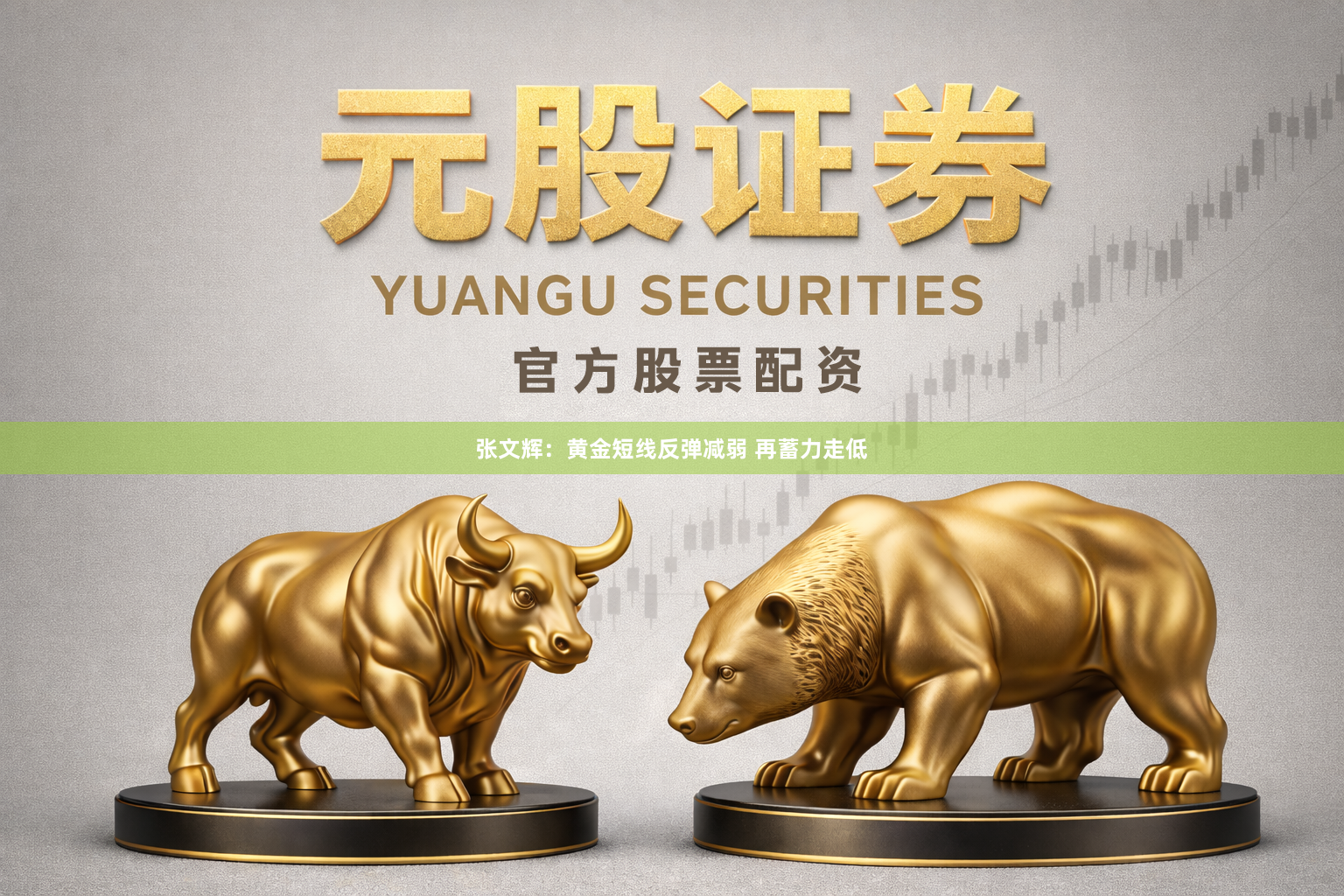 张文辉：黄金短线反弹减弱 再蓄力走低