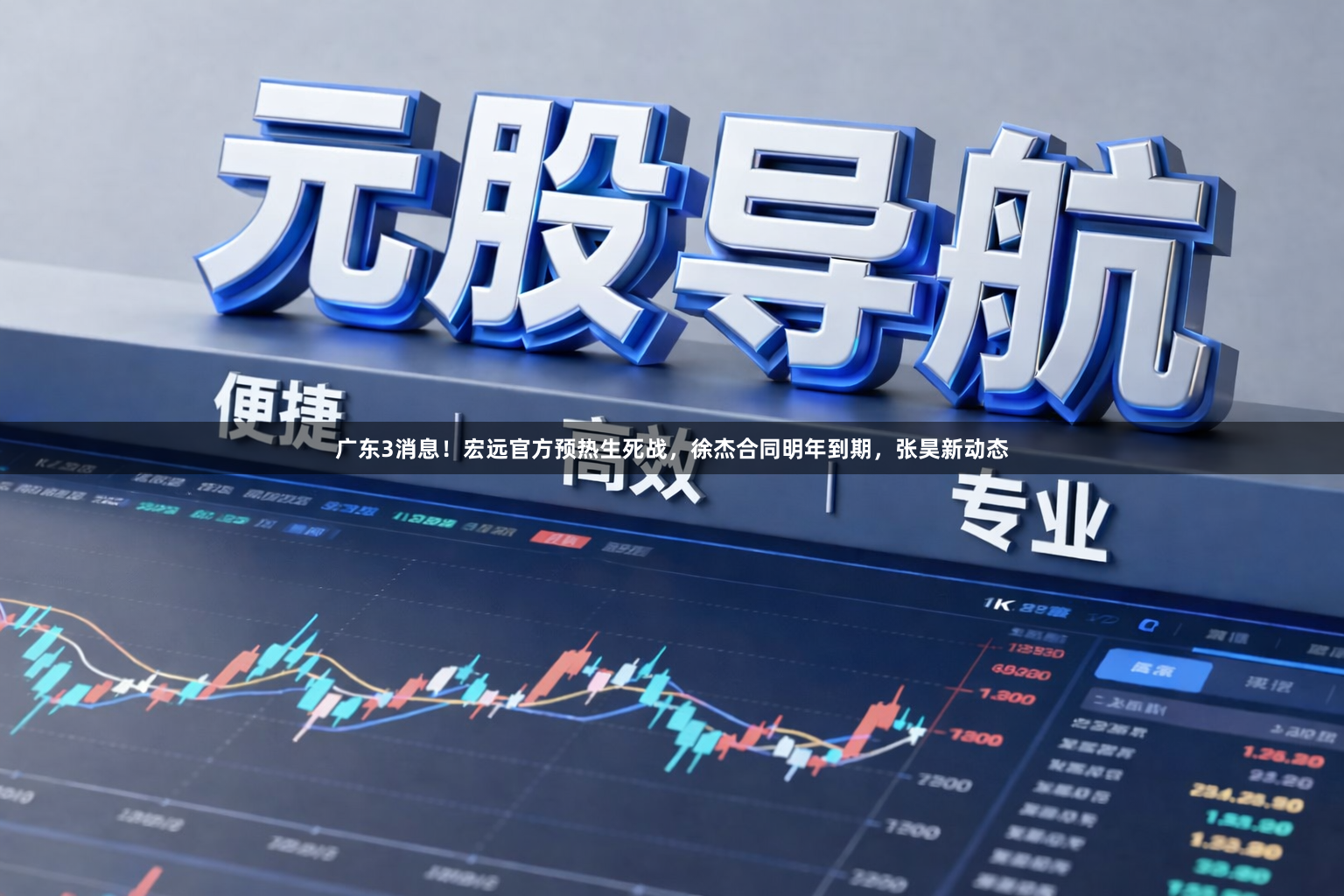 广东3消息！宏远官方预热生死战，徐杰合同明年到期，张昊新动态