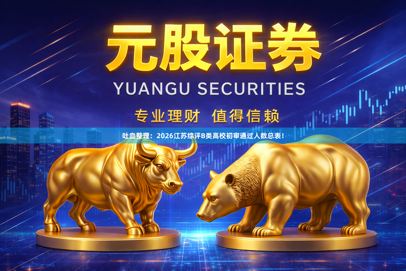 吐血整理：2026江苏综评B类高校初审通过人数总表！