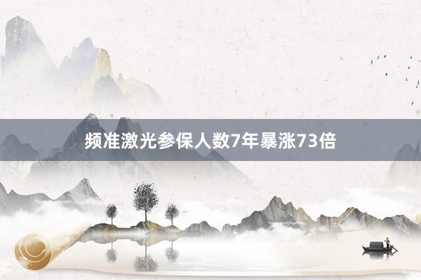 频准激光参保人数7年暴涨73倍