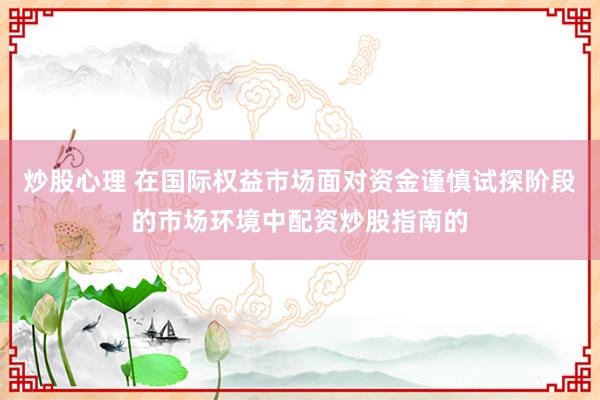 炒股心理 在国际权益市场面对资金谨慎试探阶段的市场环境中配资炒股指南的