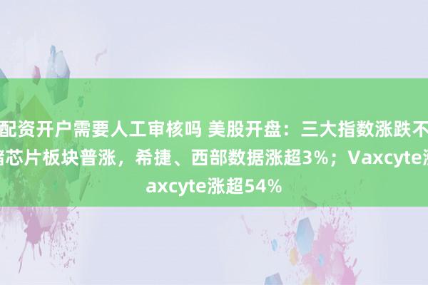 配资开户需要人工审核吗 美股开盘：三大指数涨跌不一，存储芯片板块普涨，希捷、西部数据涨超3%；Vaxcyte涨超54%